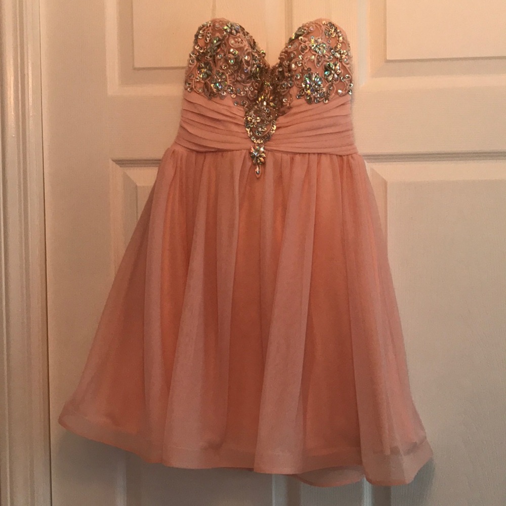 pink formal dress